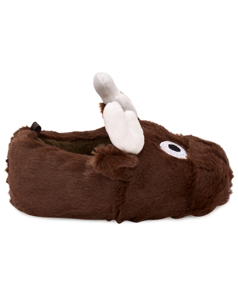 Brown Moose Slippers