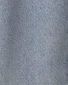 Boys Denim Hooded Button-Down Shirt - Indigo, image 2 of 3 slides