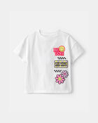 Toddler Girl Smileyworld Graphic Tee - White, image 1 of 4 slides