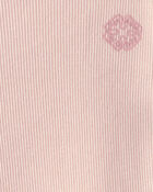 Toddler Girl OshKosh Logo Ribbed Tee - Pink, image 2 of 3 slides
