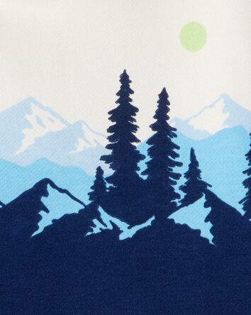 Tout-petit gar&ccedil;on - Chandail &agrave; capuchon &agrave; imprim&eacute; montagne, 