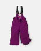 Toddler Girl 2 Piece  Heart Puffer  Snowsuit- Purple, image 4 of 13 slides