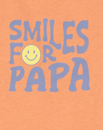 Smiles For Papa Sleeveless Bodysuit, 