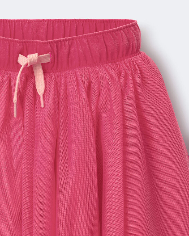 Toddler Girl Avenue Twirl&trade; Mini Skirt with Tulle - Hot Pink, image 5 of 5 slides