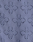 Girls Button-Down Cardigan Sweater - Blue, image 2 of 3 slides