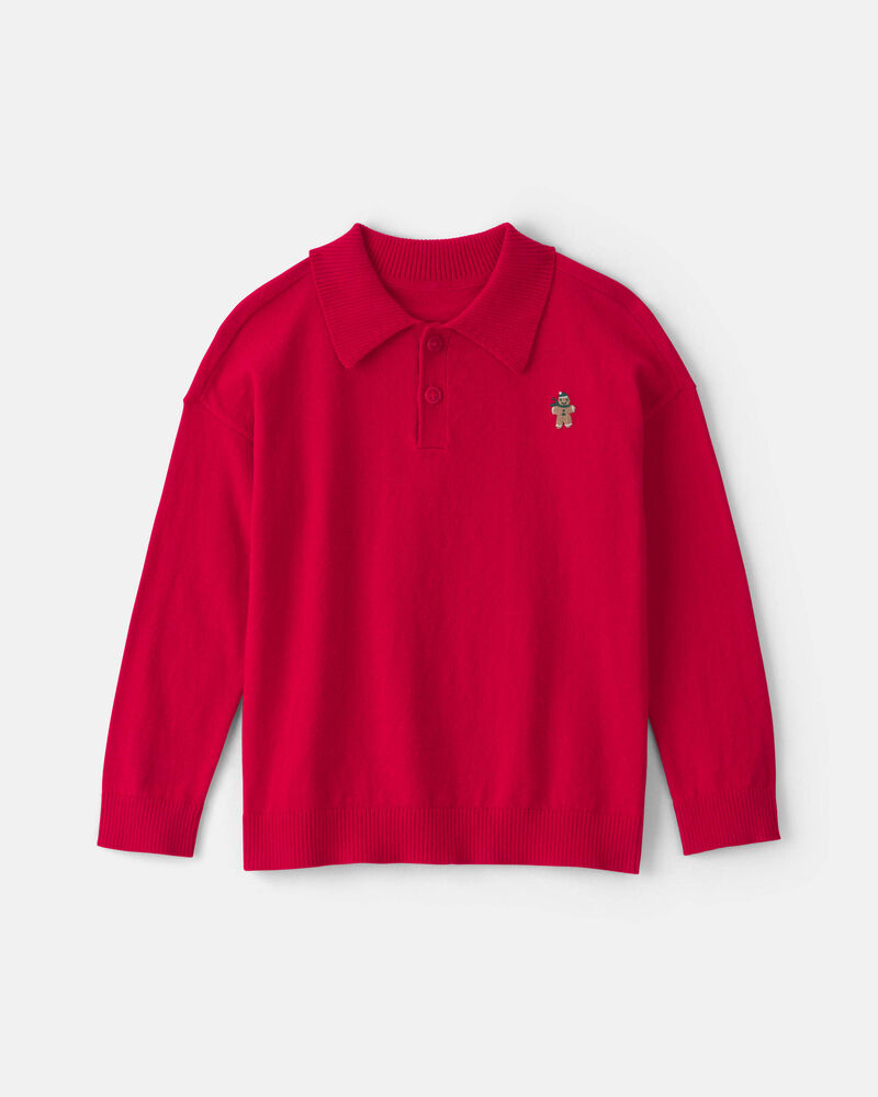 Tout-petit gar&ccedil;on - Chandail polo &ndash; Rouge, image 1 sur 2 diapositives