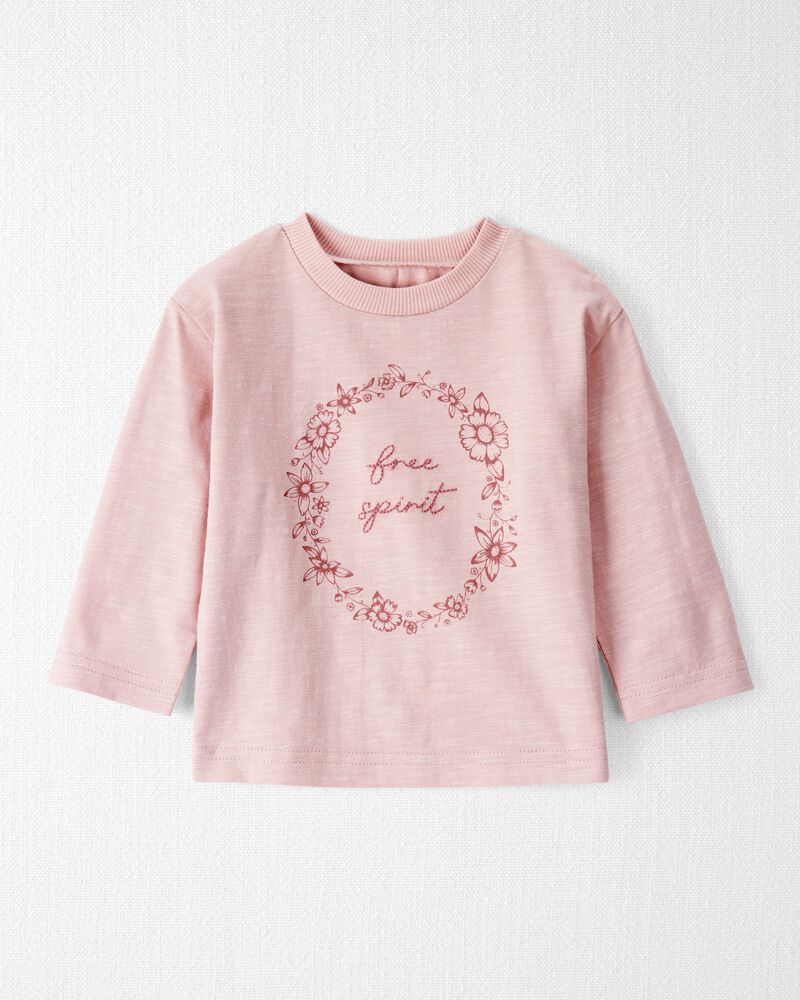 Baby Organic Cotton Free Spirit Long-Sleeve Jersey Tee, image 1 of 5 slides