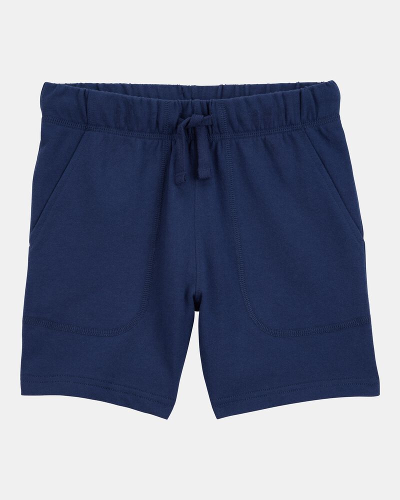Boys Pull-On French Terry Shorts - Navy, image 1 of 4 slides
