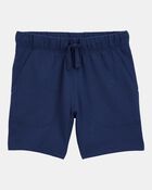 Boys Pull-On French Terry Shorts - Navy, image 1 of 4 slides