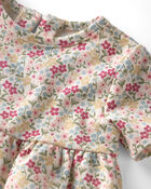 B&eacute;b&eacute; fille - Robe en jersey bouclette de coton biologique, image 4 sur 5 diapositives
