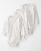 Baby 3-Pack Organic Cotton Bodysuits, image 1 of 3 slides