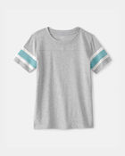 Gar&ccedil;ons - T-shirt &agrave; manches courtes &agrave; rayures &ndash; Gris, image 1 sur 2 diapositives