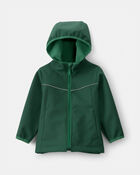 Toddler Boy Water-Activated Rain Jacket- Green, image 1 of 4 slides