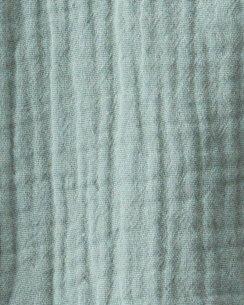 Baby Organic Cotton Gauze Shortall, image 4 of 5 slides