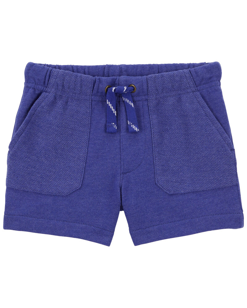 Toddler Pull-On Reverse Pockets French Terry Shorts, image 1 of 3 slides