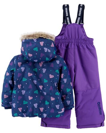 Baby 2-Piece Snowsuit With Bonus Hat And Neck Warmer, 