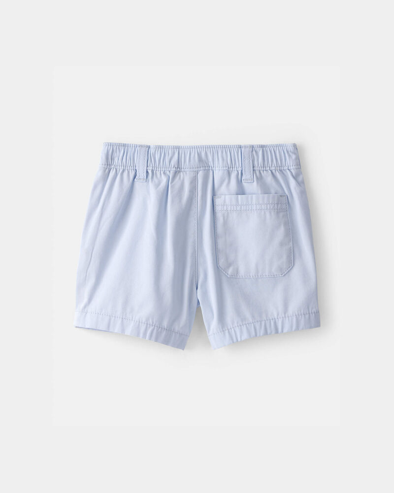 Toddler Boy Twill Shorts - Blue, image 2 of 4 slides