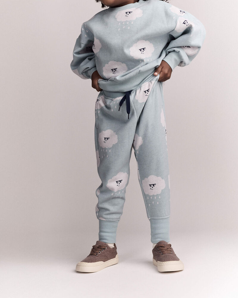Tout-petit - Pantalon de jogging City Park&trade; &agrave; imprim&eacute; nuages de pluie - Bleu p&acirc;le, image 4 sur 7 diapositives