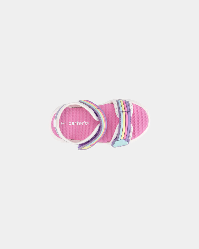 Tout-petit fille - Sandales arc-en-ciel qui clignotent, image 4 sur 6 diapositives