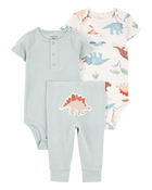 Baby Boy 3-Piece Dinosaur Little Character Set, image 1 of 6 slides