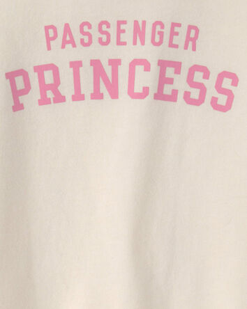 Toddler Girl 'Passenger Princess' Graphic Tee - Cream, 