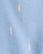 Baby Boy Lightning Thermal Bodysuit & Pant Set - Blue, image 4 of 5 slides
