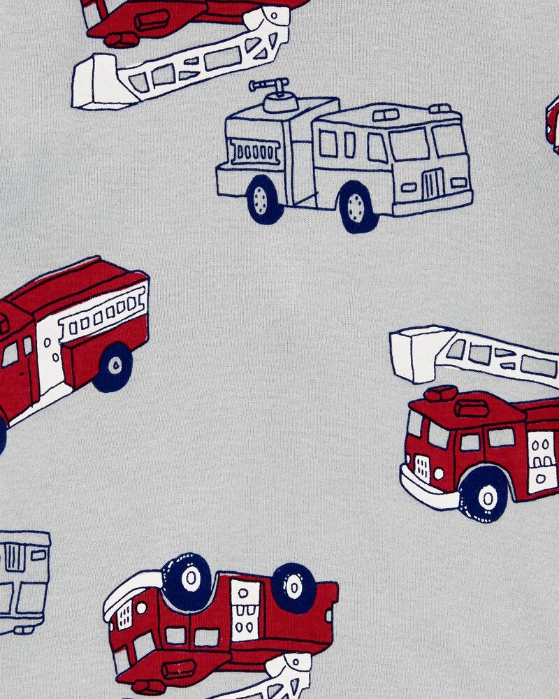 Baby 4-Piece Firetruck 100% Snug Fit Cotton Pyjamas, image 3 of 4 slides