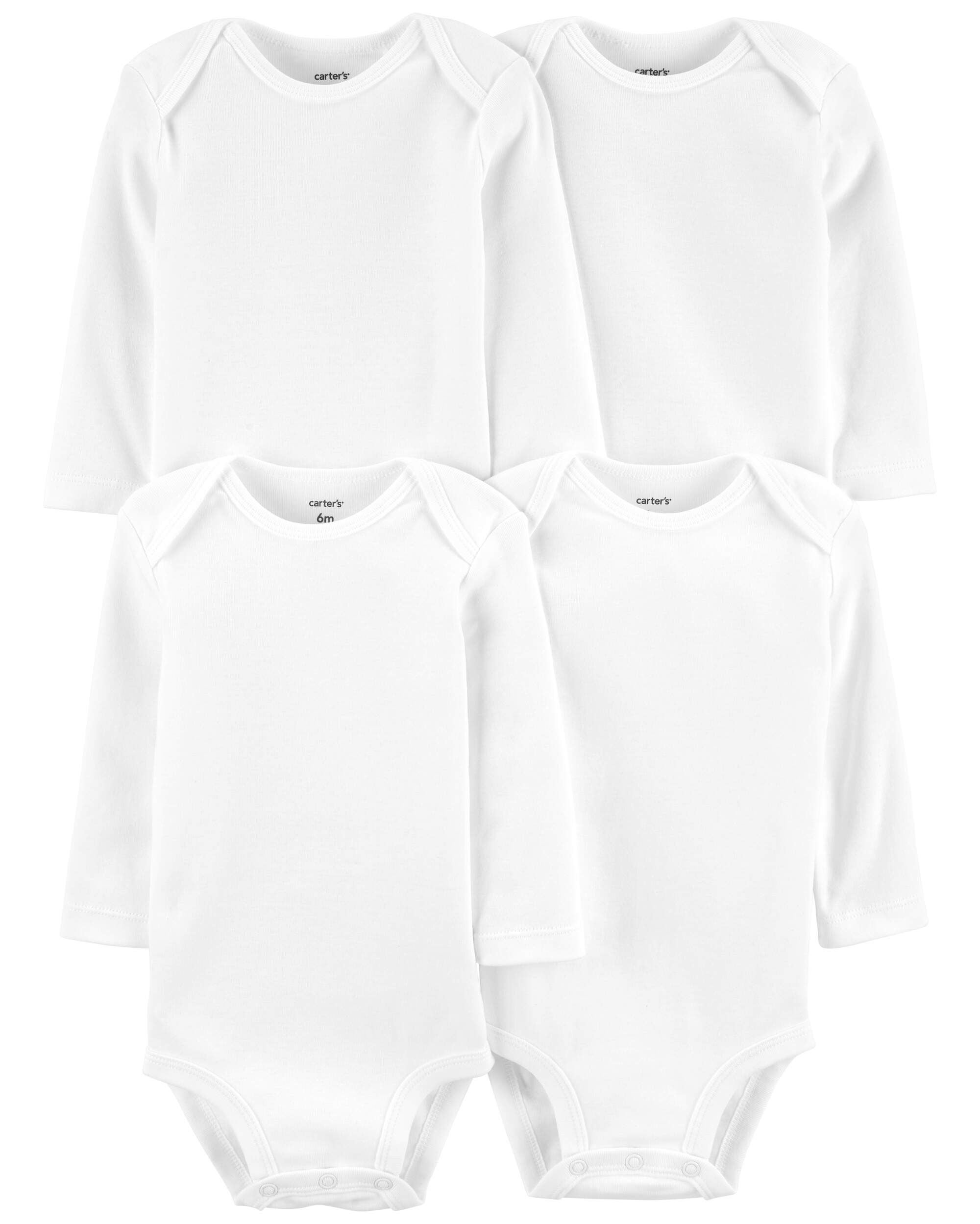 White 5 Pack Short Sleeve Original Bodysuits Carter s Oshkosh Canada