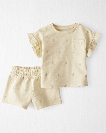 Baby 2-Piece Pineapple-Print Set Made With Organic Cotton, 