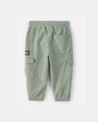 Baby Boy 'Camp Dino' French Terry Cargo Joggers - Green, image 2 of 5 slides