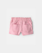 B&eacute;b&eacute; fille - Short tiss&eacute; - Rose, image 2 sur 3 diapositives