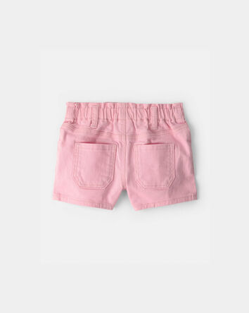 B&eacute;b&eacute; fille - Short tiss&eacute; - Rose, 