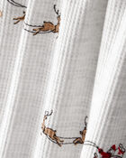 Baby Christmas Santa Reindeer Print PurelySoft Snug Fit 1-Piece Pyjamas, image 3 of 6 slides