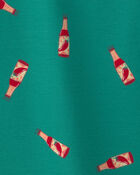 Boys Hot Sauce 100% Cotton Snug Fit 4-Piece Pyjama Set - Tan/Green, image 3 of 5 slides