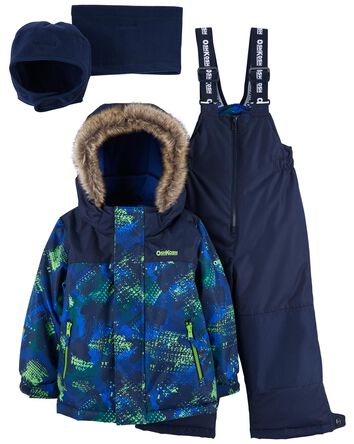 2-Piece Snowsuit With Bonus Hat And Neck Warmer, 