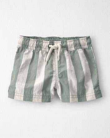 Baby Boy Recycled Swim Trunks in Stripes, 