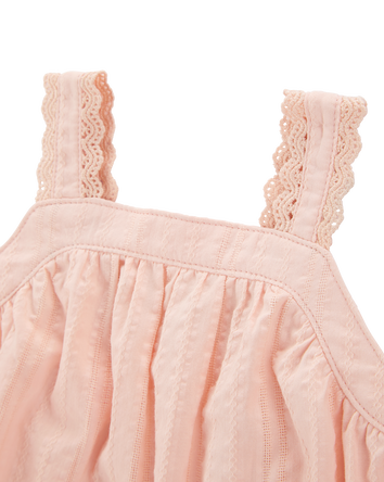 Baby 3-Piece Lace Trim Outfit Set, 
