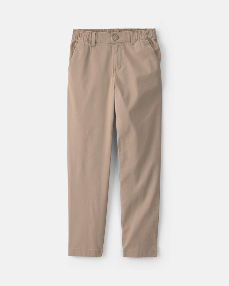 Girls Skinny Uniform Pants - Khaki, image 1 of 4 slides