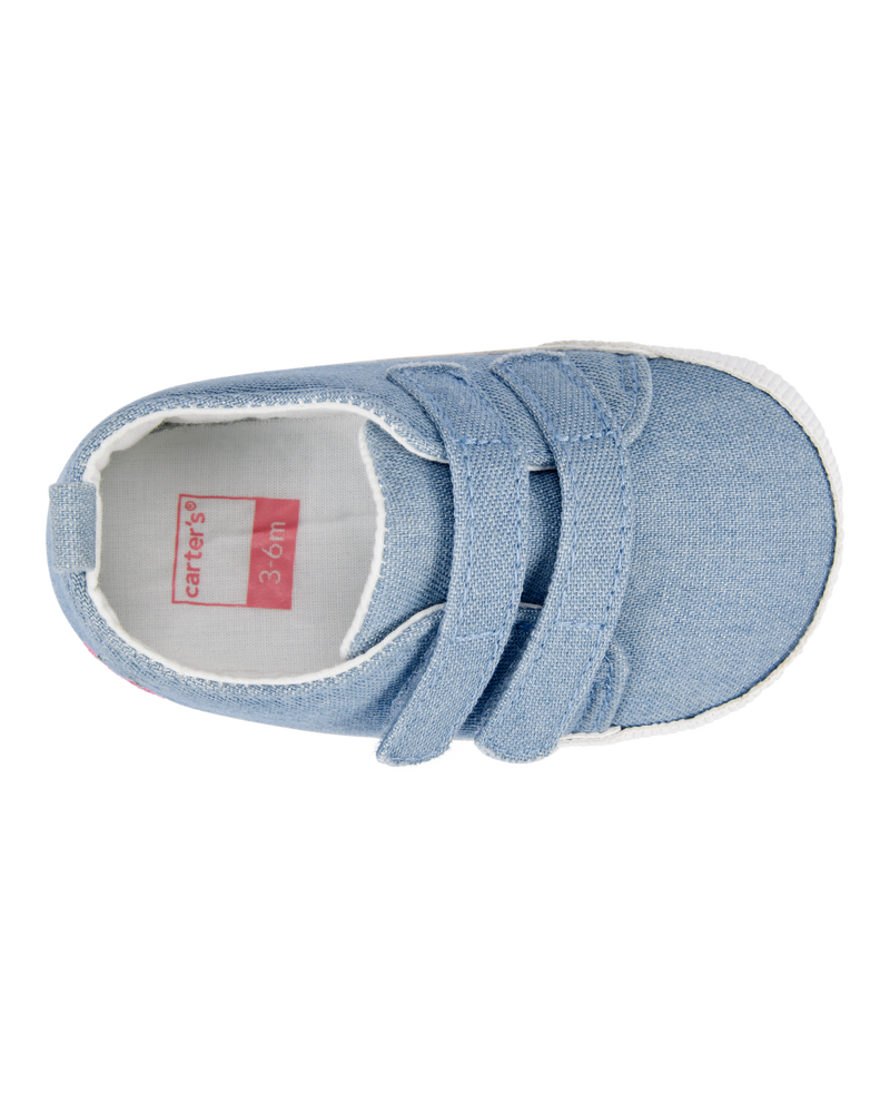 Bébé Espadrilles à cerises - Bleu, image 4 sur 7 diapositives