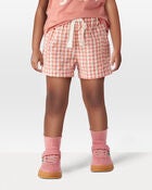 Toddler Gingham Shorts Made With Organic Cotton, image 2 of 6 slides