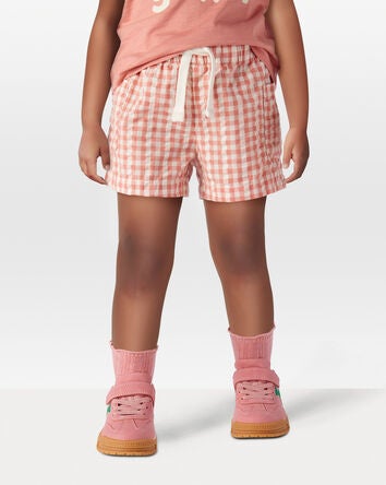 Toddler Gingham Shorts Made With Organic Cotton, 