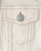 Toddler Girl Twill Jacket - Ivory, image 3 of 4 slides