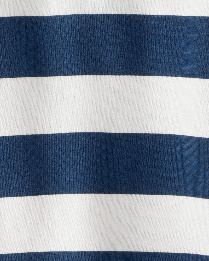 Boys Organic Cotton Henley Top in Stripes, image 3 of 5 slides