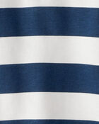 Boys Organic Cotton Henley Top in Stripes, image 3 of 5 slides