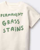 Tout-petit - T-shirt &agrave; manches chauve-souris &laquo;Permanent Grass Stains&raquo; - Cr&egrave;me, image 6 sur 6 diapositives