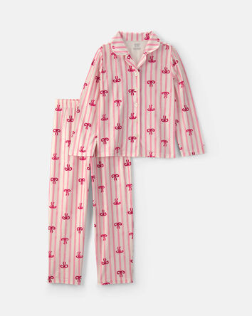 Filles - Pyjama ample 2 pi&egrave;ces &agrave; motif n&oelig;ud &ndash; Rose, 
