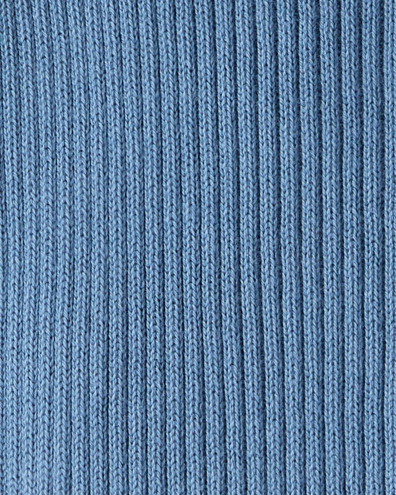 Baby Organic Cotton Ribbed Sweater Knit Jumpsuit, image 3 of 5 slides