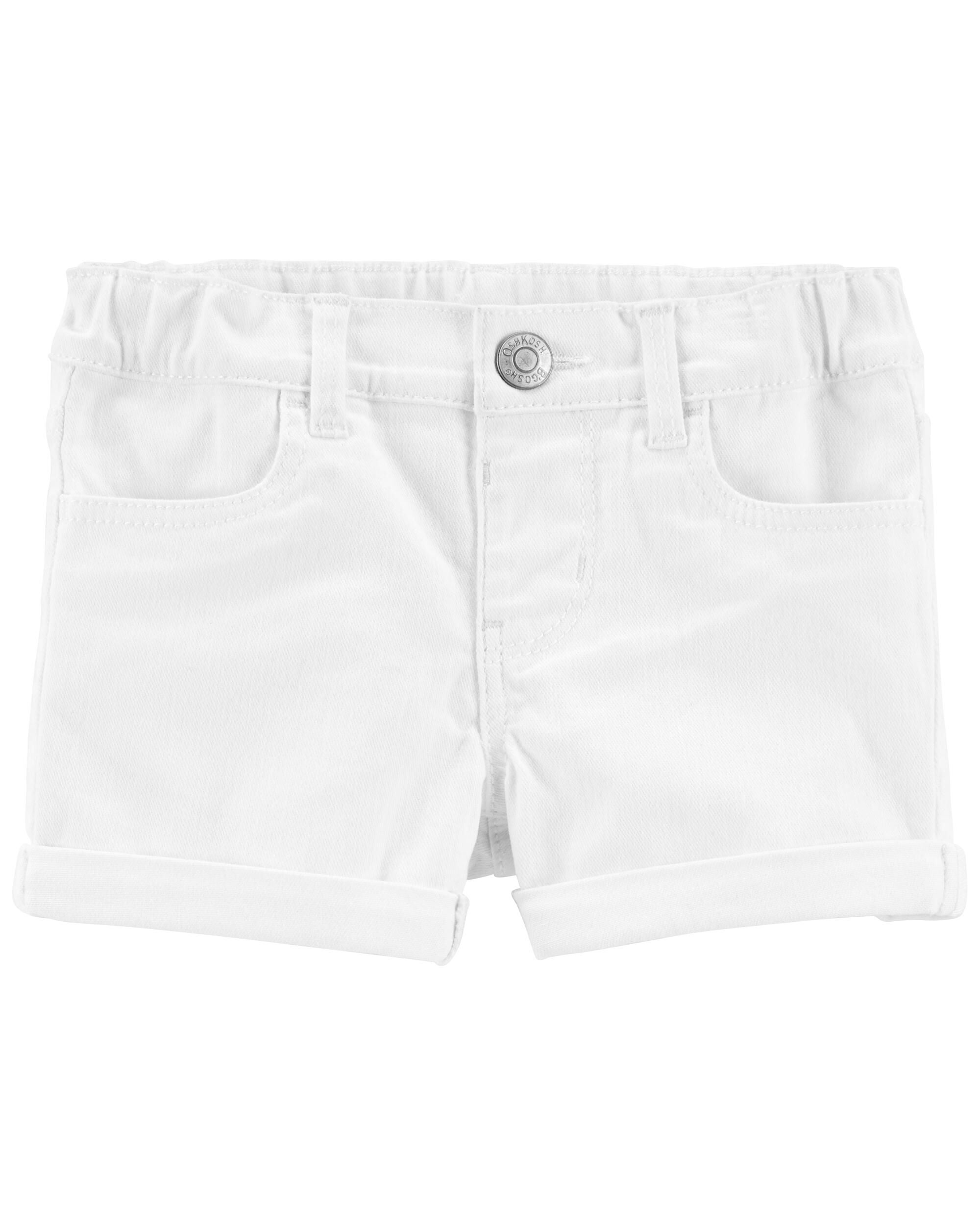 Girls white denim shorts store