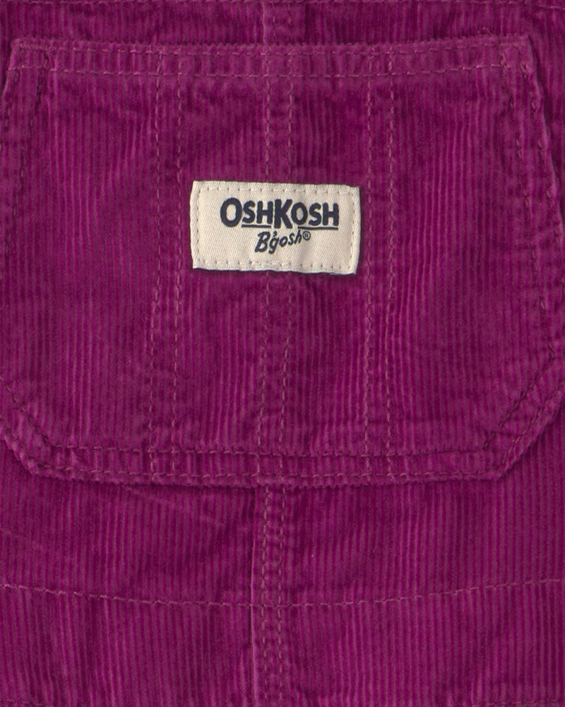 Toddler Girl Corduroy Overalls - Purple, image 3 of 4 slides