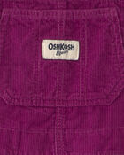 Toddler Girl Corduroy Overalls - Purple, image 3 of 4 slides